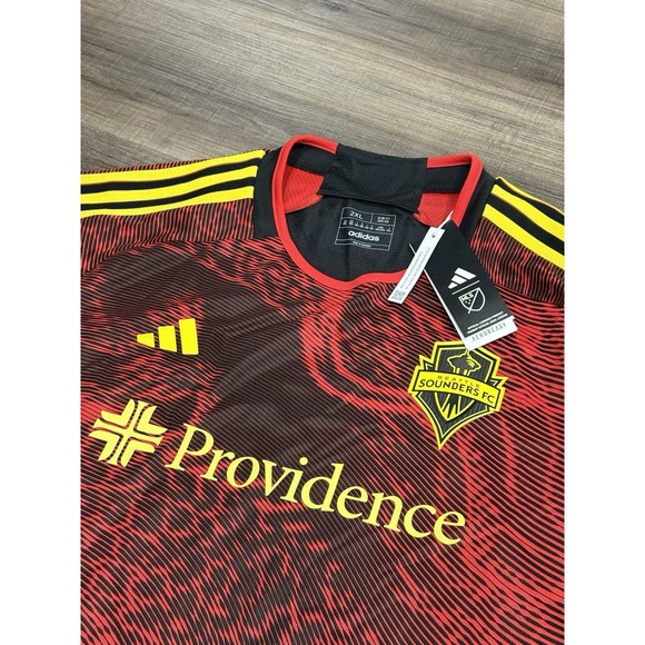 NWT‎ Adidas MLS Seattle Sounders "Bruce Lee" FC Away Jersey Mens Size 2XL - Picture 1 of 9